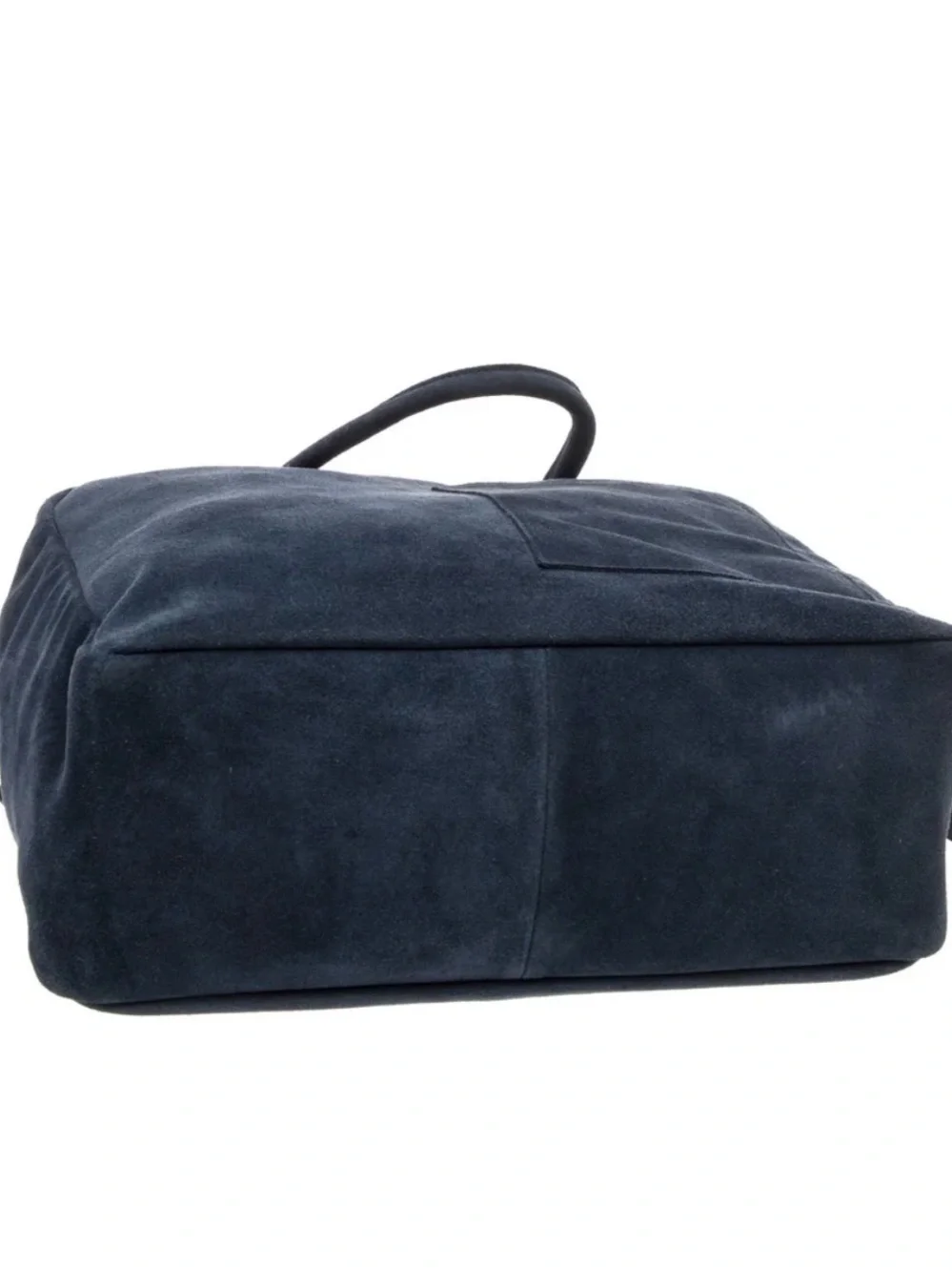 Clare V. Claude Suede laptop Bag with Black leather Strap